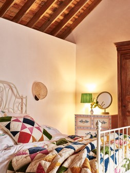Patchwork Star Multicolour Velvet Quilt