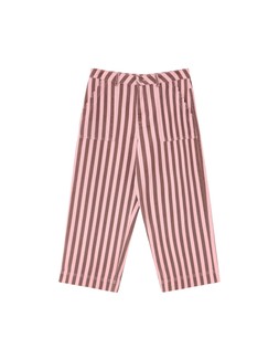Brown & Pink Striped Scalloped Pocket Cropped Wide Leg Jeans £70
