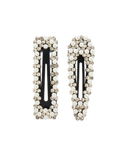 Bryony Faux Pearl & Stone Hair Clips Set of Two £19.5