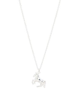 Buck Galloping Horse Sterling Silver Pendant Necklace £45