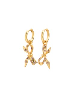 Holland Embellished Bow Charm Drop Earrings £18