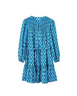 Oliver Bonas Blue Royal Geo Mini Dress £75