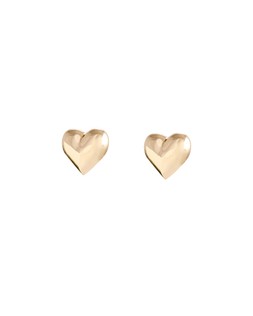 Oliver Bonas Cera Gold Puffy Heart Stud Earrings £12.50