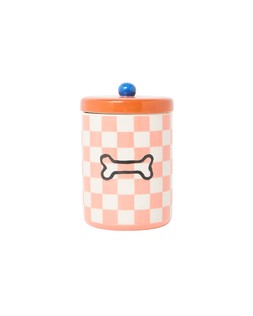 Oliver Bonas Chequerboard Pet Treat Jar £23.50