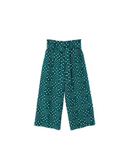 Oliver Bonas Green & White Spot Tie Waist Culotte £68