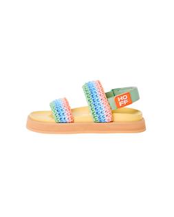 Oliver Bonas Hoff Galdana Multi Colour Flatform Sandals £99