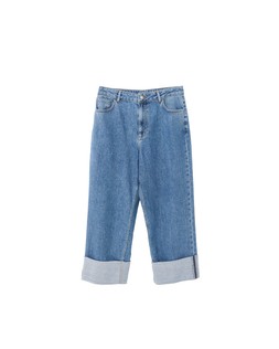 Oliver Bonas Mid Wash Turnback Jean £70
