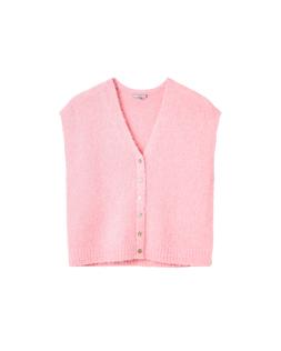 Oliver Bonas Pink Fluffy Sleeveless Cardi £50