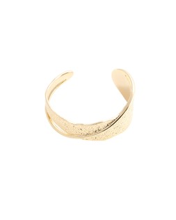 Oliver Bonas Vera Textured Metal Cross Over Bangle £26