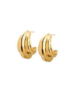 Oliver Bonas Virginia Organic Shape Stainless Steel Chunky Hoops £29.50