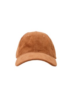 Tan Brown Corduroy Cap With Cherry Motif £28