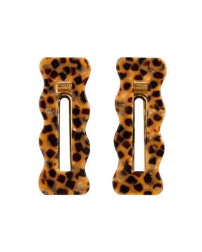 Lovey Leopard Resin Hair Clips Set of Two £14.50 from Oliver Bonas Ireland