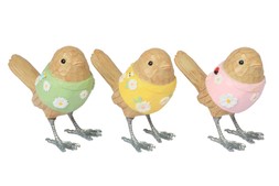 B&M GARDEN SS26 // GARDEN LIFE // BIRD ORNAMENT - PINK, GREEN & YELLOW // £3 EACH //