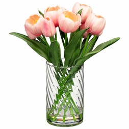 B&M VALENTINES DAY 2026// TULIPS IN VASE - PINK // £8 //