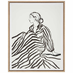 B&M HOME SS26 // STATEMENT HOME - LIMITED TIME ONLY // LADY STRIPE PRINT 40X50CM // £7 //