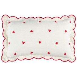 B&M VALENTINES DAY 2026// EMBROIDERED HEART CUSHION // £8 //