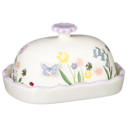 B&M HOME SS26 // GARDEN LIFE DINING // BUTTER DISH // £6 //