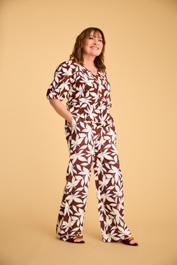 Leaf Print Top £16 & Leaf Print Trousers £18