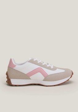 Nude Runner Square Trainers