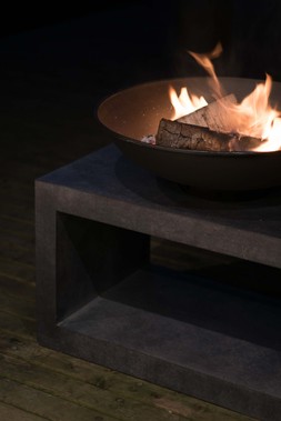 FIRE PIT & RECTANGLE CONSOLE GRANITE H52CM W64CM &pound;249.99