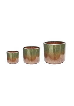 OOUTDOOR HAZELTON FOREST COPPER PLANTER, SET OF 3 &pound;104.97