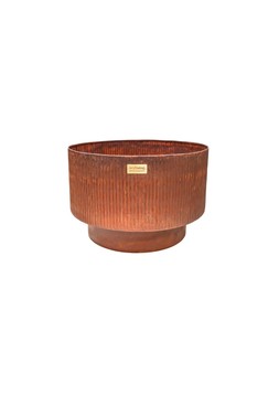 OUTDOOR DETROIT FIRE PIT IN RUST H39CM D68CM &pound;329.99