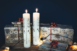 Advent Tree Pillar Candle &pound;12.99