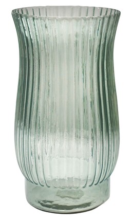 AIRLIE RIBBED VASE SAGE GREEN H27CM W14.5CM &pound;29.99