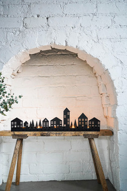 ADVENT TEALIGHT CENTREPIECE METAL BLACK