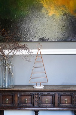 COPPER CHRISTMAS TREE WITH STAR IRON