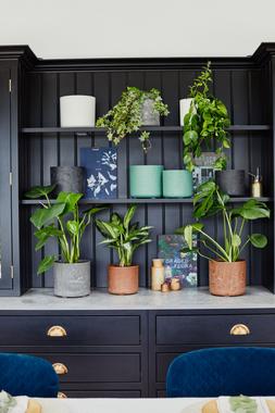 Celine Set Of Two Recycled Planters Black &pound;27.98