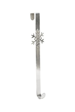 CHRISTMAS SILVER SNOWFLAKE WREATH HANGER £12.99