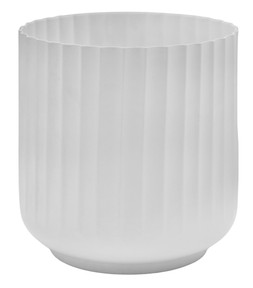HUDSON WHITE CORRUGATED PLANTER H32CM D32CM &pound;54.99
