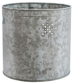 Indoor Christmas Tree Bucket With Star In Galvanised Steel &pound;49.99