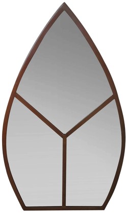 LEAF ARCH OUTDOOR MIRROR NATURAL RUST H90CM W50CM &pound;199.99