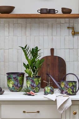 MAISIE FIG AND BERRY METAL PLANTER £19.99 - £24.99 MAISIE FIG AND BERRY METAL WATERING CAN £29.99 &  MAISIE FIG AND BERRY METAL MISTER £24.99