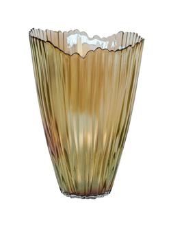 Mocha Rippled Glass Vase &pound;34.49