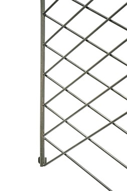 OUTDOOR LINEAR TRELLIS ZINC H100CM W48CM