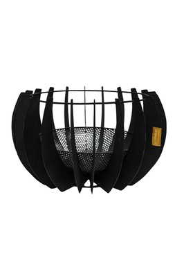 OUTDOOR SOLIS FIRE PIT IN MATT BLACK (available in rust) H30CM W50CM &pound;229.99