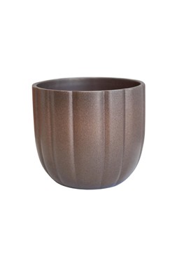 Pumpkin Planter Matte Bronze H12cm D14cm &pound;5.99