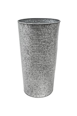 RIBBED GALVANISED VASE 50CM &pound;39.99 (RGV50)