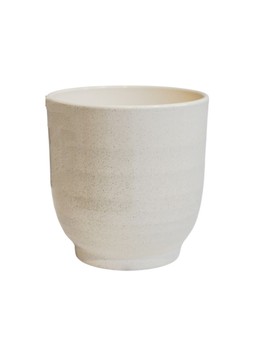 Sofia Vanilla Granite Planter H19cm D19cm £12.99