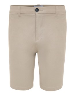 Light Stone Linen Blend Shorts