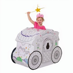 Hobbycraft Colour-In Cardboard Princess Carriage 108cm &pound;20 Cut Out