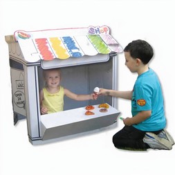 Hobbycraft Colour-In Cardboard Shop Playhouse 93cm &pound;20 Cut Out