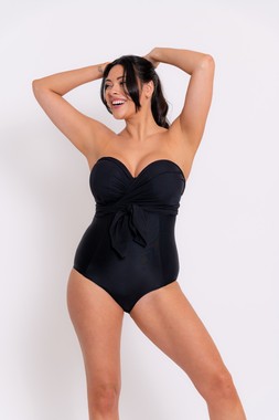 Wrapsody Bandeau Swimsuit in Black &pound;66 $105 &euro;92 (5)