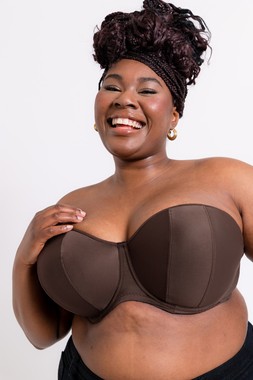 Luxe Cocoa Strapless Bra