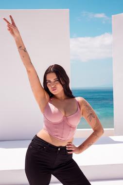 Storm, Scooped Longline Balcony Bra, Dusky Rose, £42.00, US$74.00, CA$99.00, €64.00, A$99.00
