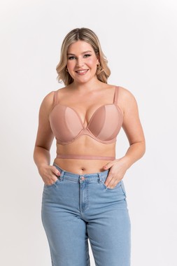 Superhero Multiway Padded Plunge Bra Latte Beige