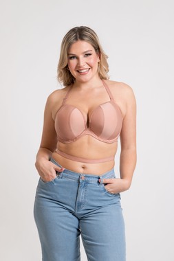 Superhero Multiway Padded Plunge Bra Latte Beige